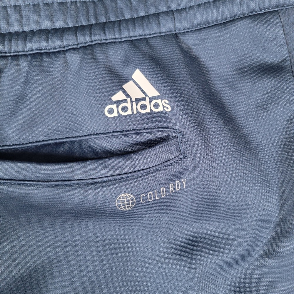 Adidas Jogger Pants Mens 2XL Navy Blue Recycled Polyester Tapered ADX9486F23 - Picture 10 of 13